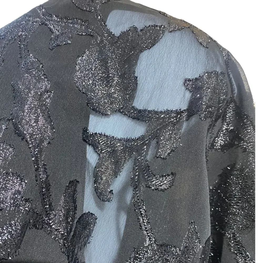 Connected Apparel Little Black‎ Dress with black lace overlay Women's 16W